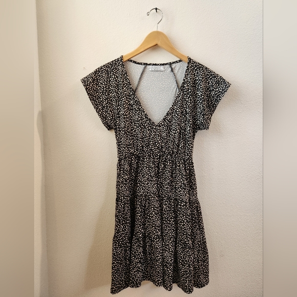 UO Urban Outfitters Julia Tiered Ruffle Dress Polkadot Size‎ Extra Small XS - Picture 1 of 9
